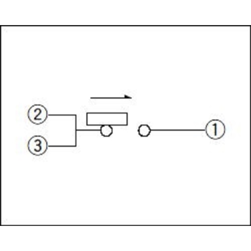 One-Way-Action-Schalter mit Schiebeleistenhöhe 3,3 mm