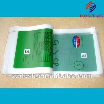 Transparent frozen food packaging LDPE flat bag