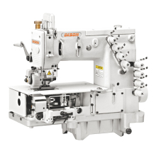 DS-1404PMD Four-Needle Flat-Bed Double Chain Stitch Sewing Machine with Metering Device