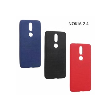 Solid Color Silicone Case for Nokia 2.4 - TPU Soft Back Cover
