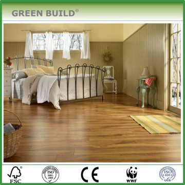 Walnut Wood Grain Finish HDF Laminated Flooring
