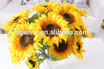 9 heads sun flower bouquet indoor desk artificial backdrop flower