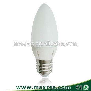 SMD led candle light bulb 3W plastic 220-240v chandelier led candle bulb e14, led candle bulb e27