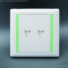 Twin Teltphone Socket with Shutter/UTP Twin Socket/G5