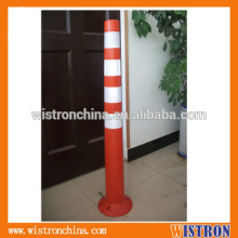 flexible spring post traffic barrier