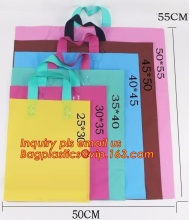 Promotion soft loop handle plastic bag, Soft loop handle plastic bag special designed HDPE plastic shopping bag, plastic shoppin