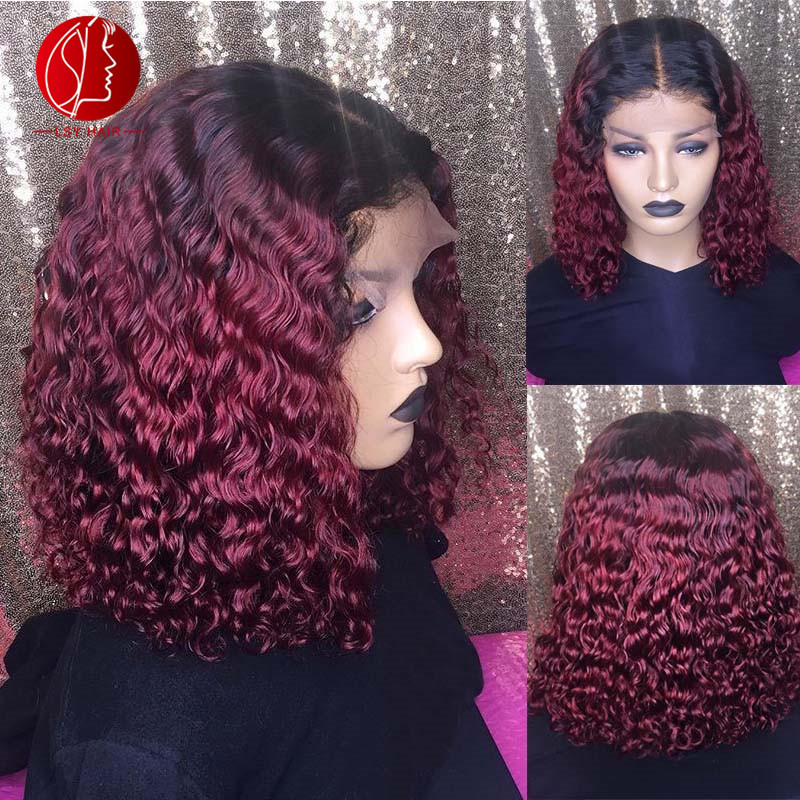 Wholesale Xuchang Wig Deep Wave Bob Wigs Human Hair 13x4 Lace Front Wig