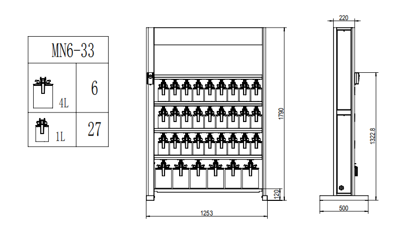 AA4C 68 heads auto paint mixer painting shelf waterborne paint mixing final clear coat auto paint mixing system