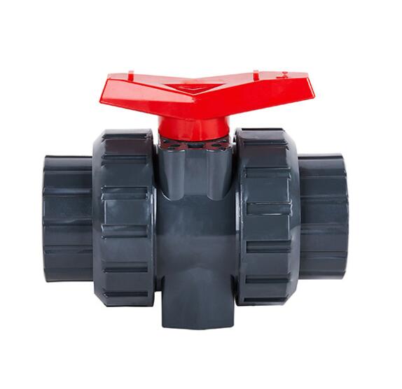 PVC/UPVC double union ball valve, PVC socket ball valve