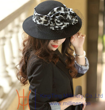 Wool felt women prayer hat