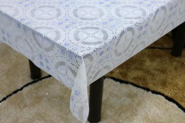 Printed Vinyl  pvc lace tablecloth by roll