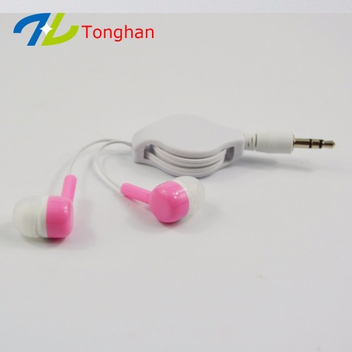 New retractable earphones in ear earbuds earphones for all phone