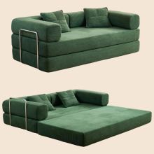 Convertible Corduroy Foldable Sleeper Sofa Bed