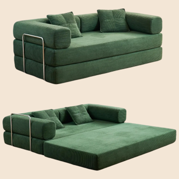 Convertible Corduroy Foldable Sleeper Sofa Bed
