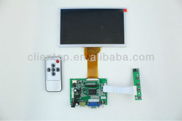 AT080TN64 with 800*480+HDMI+2AV +VGA of LCD controller board +Remote control +OSD keypad