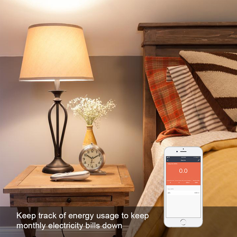 Alexa Google Home Assistant Europe Energy Meter Smart Wifi Socket EU Plug Smart Plug Wifi EU Smart Plug With Power Monitor
