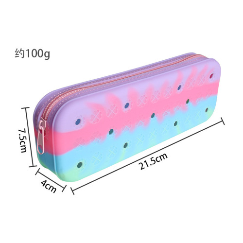 Caixa de lápis de forma DIY do orifício de silicone para crianças