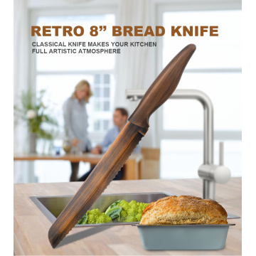 8 &#39;&#39; Retro Coating Brotmesser