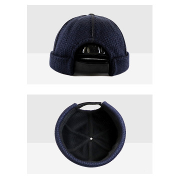 Sombrero de lana de punto sombrero de piel de melón sombrero de propietario