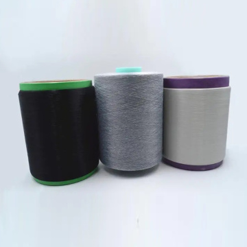 20D Light gray polyester trefoil conductive