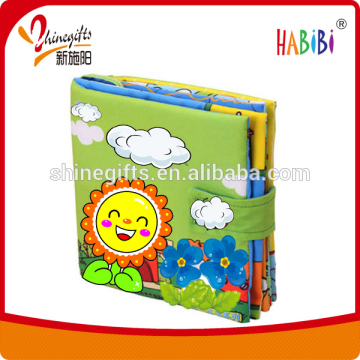 baby safe cloth book with button