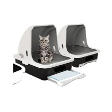 Enclosed Cat Litter Box with Litter Tray Kit