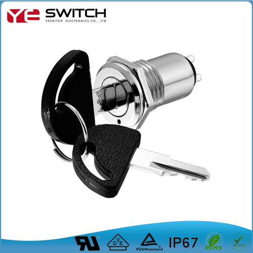 19mm 2-3 Position Electric Shutter Key Switch