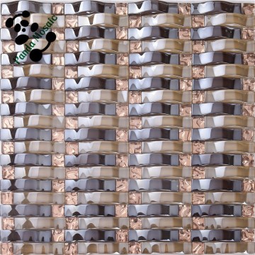 SMP25 Crystal Glass mosaic And China low price for mosaic backsplash tiles mosaic