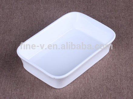 Rectangular dishes porcelain