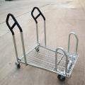 Gudang Tugas Berat Metal Mesh Furniture Trolley