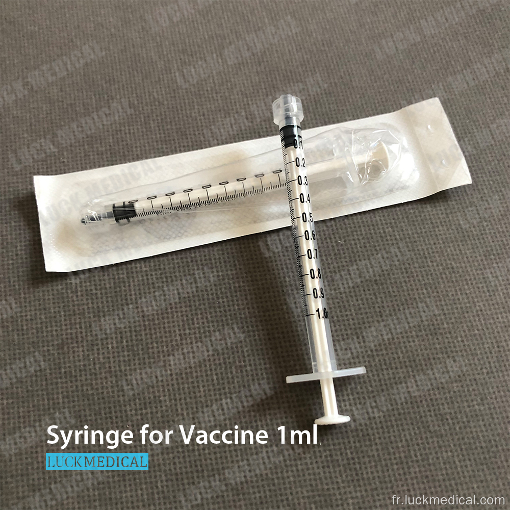 Seringue vaccinale Covid-19 jetable