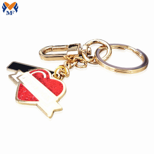 Promotional Gift Metal Customized Red Lip Keychain