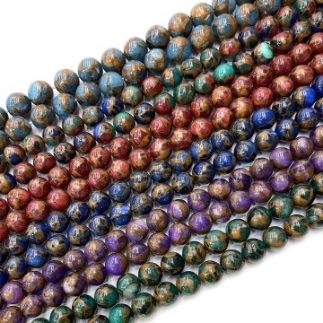 Synthetic Stone Beads Mosaic Quartz Loose Beads for Jewelry Making