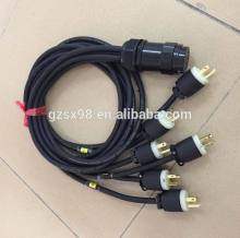 electrical power cable extension socapex fanout cords