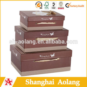 2014 new book stylish nested paper apparel boxes