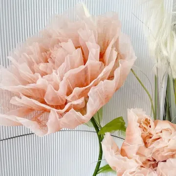Enchanting Pink Peony Floral Decoration with Light
