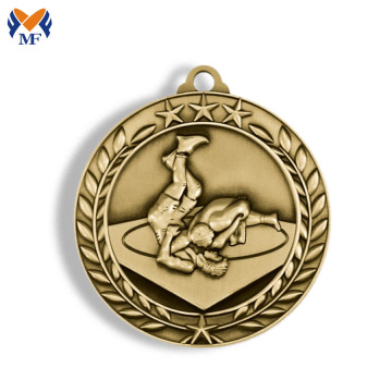 Medallas de carrera deportiva de judo de material metálico