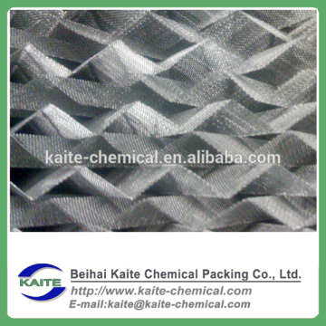 Metal wire gauze corrugated packing