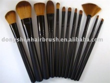 12pcs nature brush set,cosmetic accessory bamboo eyeshadow