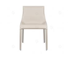 Italian minimalist white saddle leather Seattle chairs