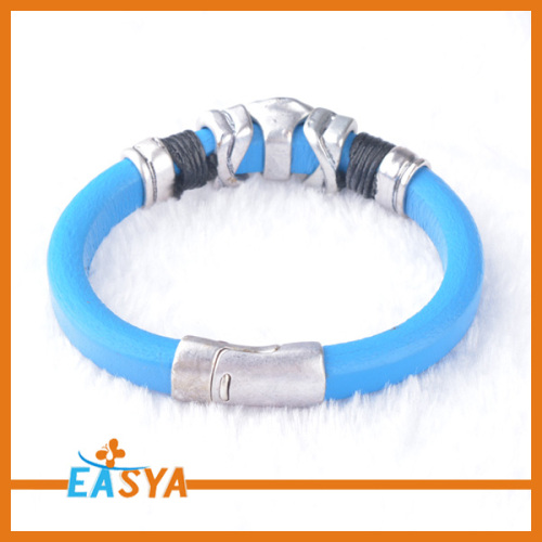 Yiwu Factory Sell Blue leather Wrap Bracelets For Women