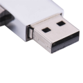 محرك فلاش USB تويستر الفضي