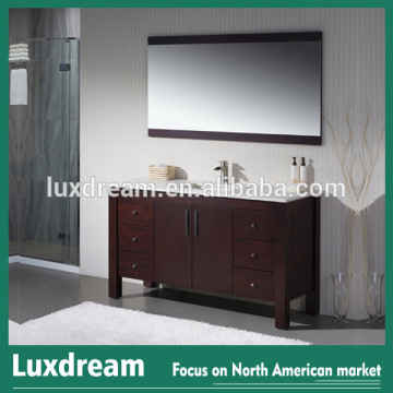 48" Cherry red solid wood bathroom vanity furnitures of house