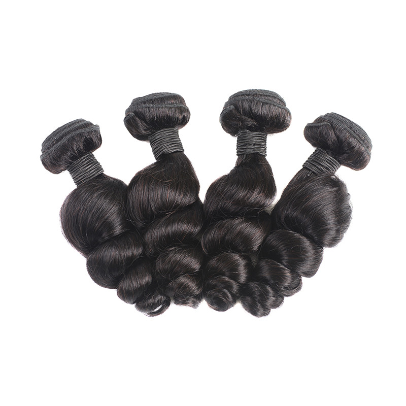 High quality loose wave virgin peruvian hair weaving bundles 100% remy human hair extension
