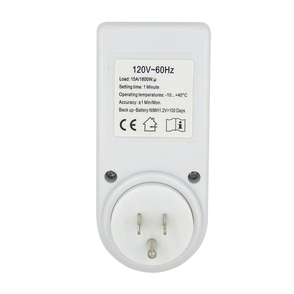 Type B programmable weekly digital timer switch household timer  socket 120V US plug