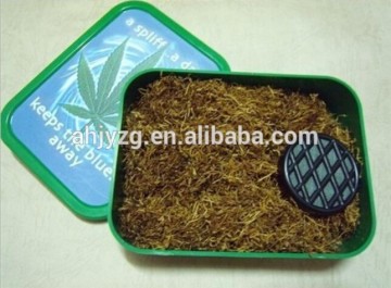 Indian weed tin tobacco container