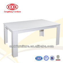 white dining table