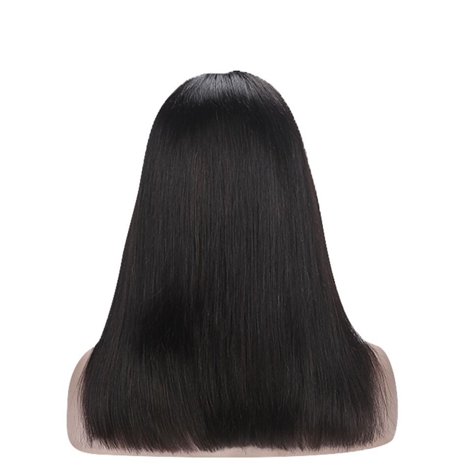 cheap lace front bob wig straight 100% brazilian virgin human hair bob wig for black women