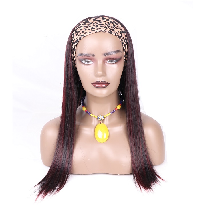 Julianna Straight Body Wave Wholesale Premium Afro Cheap Afro Fluffy Kinky Curl Synthetic Headband Wigs For Black Women