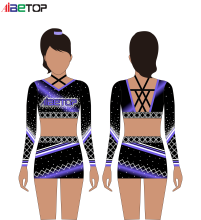Custom Long Sleeve Cheerleader Costume